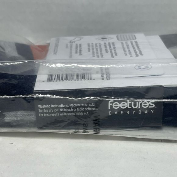 BNWT MENS’ FEETURES ATHERTON RIBBED COMPRESSION CUSHION CREW NAVY STRIPED LARGE - Picture 4 of 8